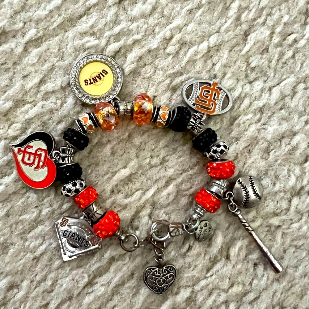 SF giants handmade bracelet. One of a kind